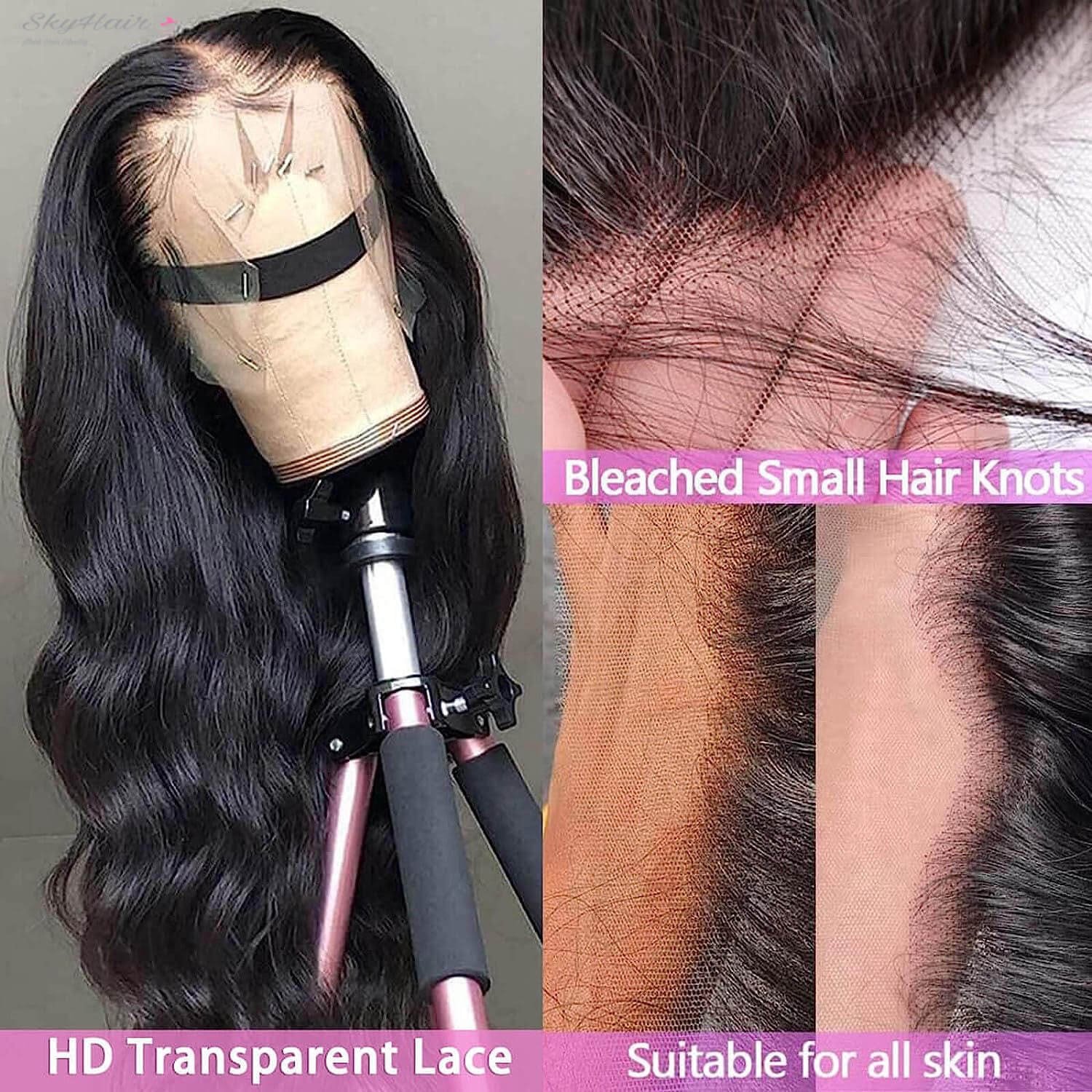 100% Human Hair Premium Lace Front Hair Wig for Women with Free Wig Cap and Glue - Image 4