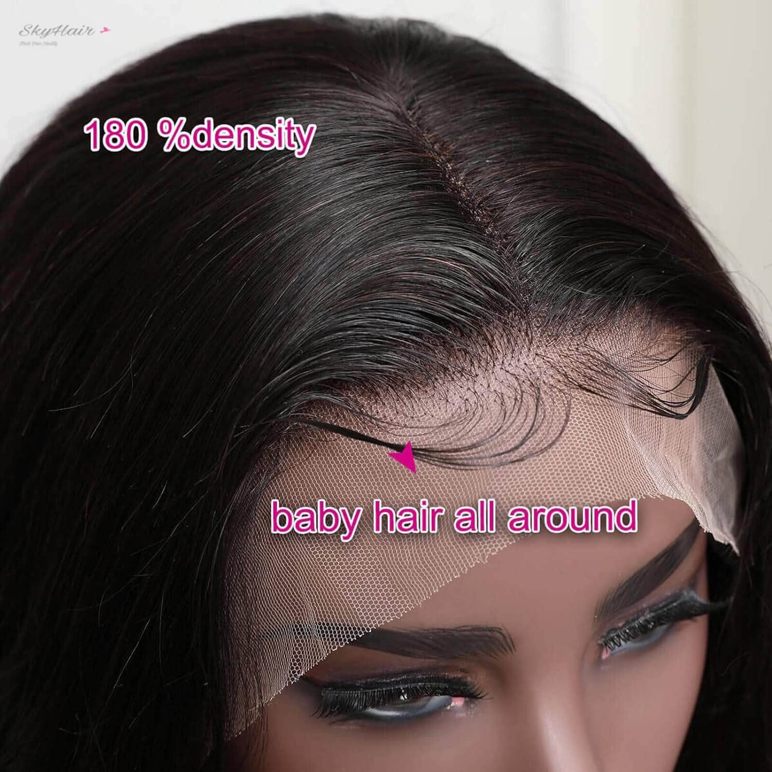 100% Human Hair Premium Lace Front Hair Wig for Women with Free Wig Cap and Glue - Image 3