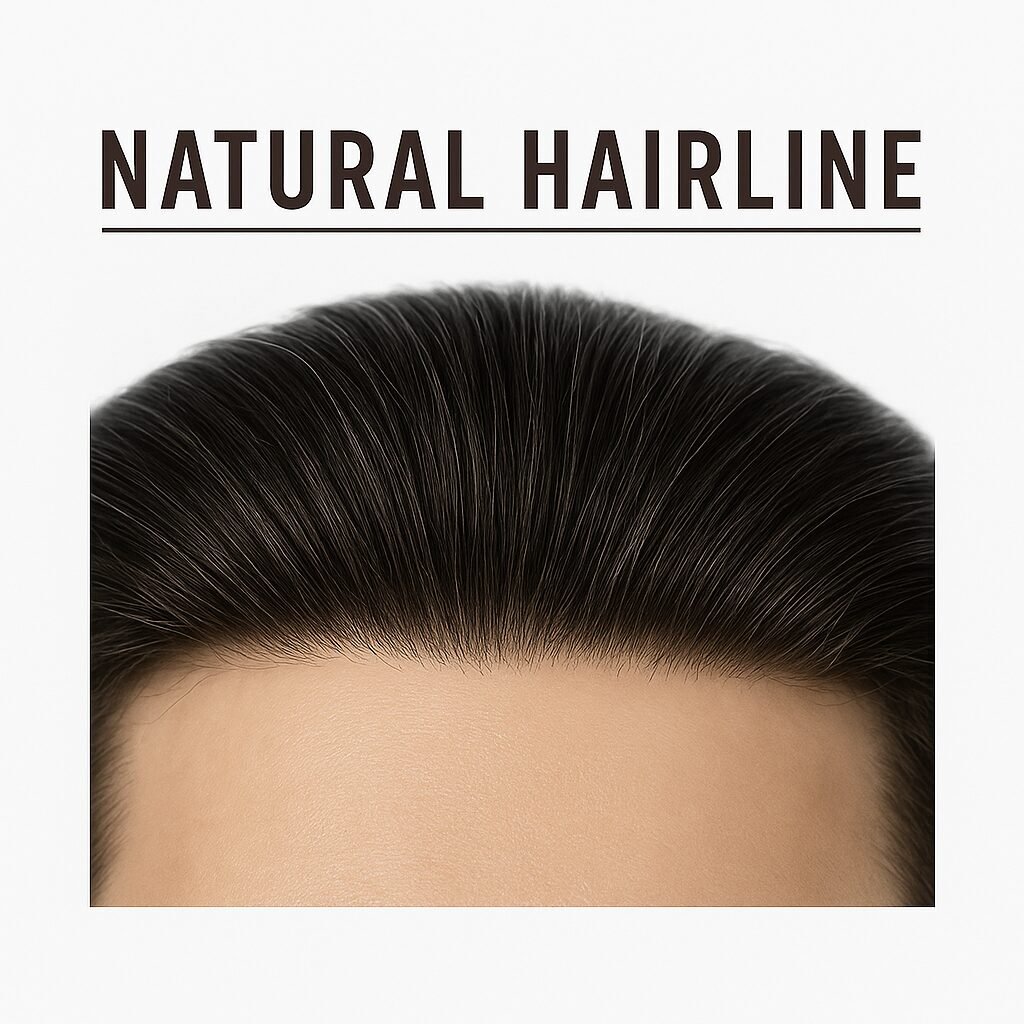 Lace Frontal Hair Piece for Natural Front Hairline/ Receding Hairline - Image 3