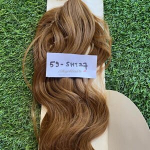 6 Pieces 13 Clips Set 24 Inch Light Curly/Wavy Blonde Matte Finish Hair Extensions 130 grams