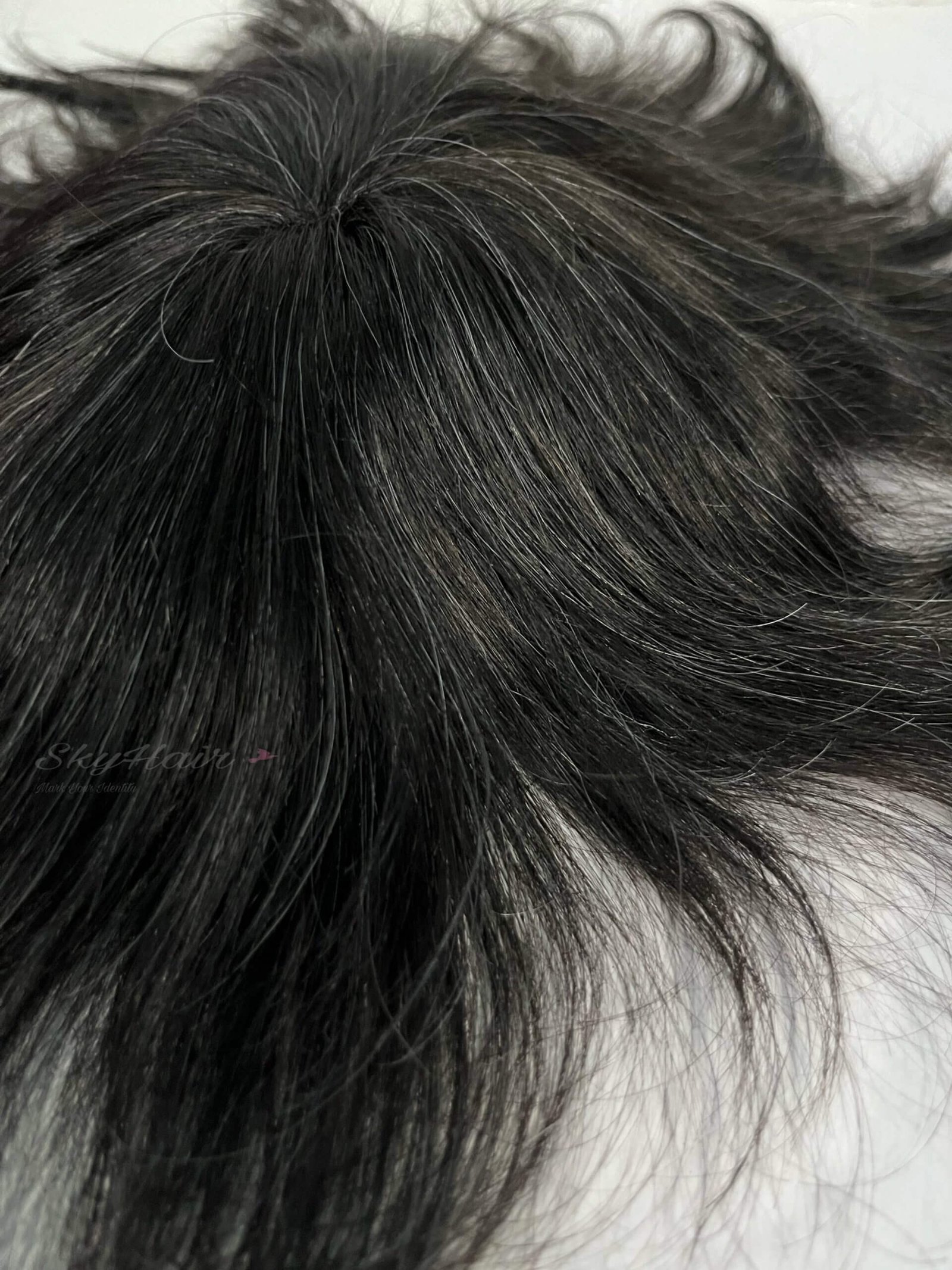 Salt and Pepper Hair Patch 10-20% White Hair - Image 2