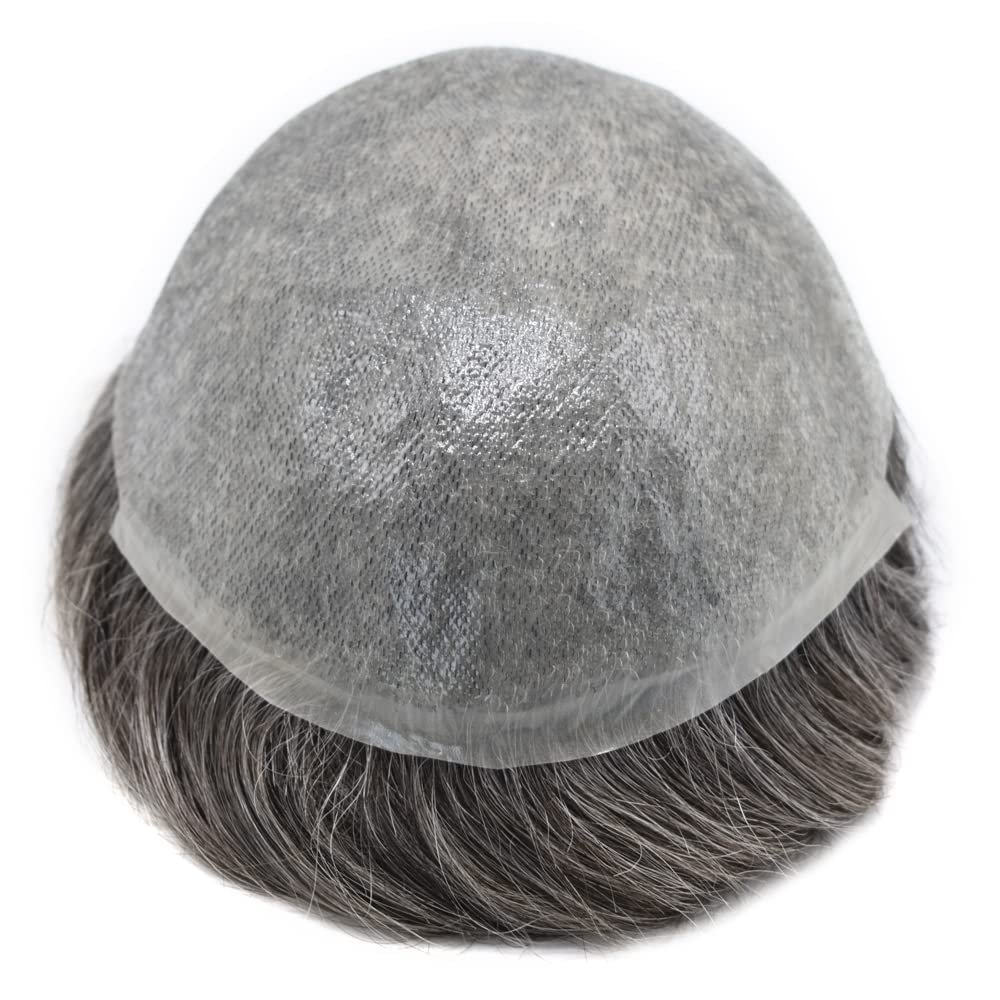 Salt and Pepper 0.03 mm Paper Thin Poly or Skin Base Hair Patch - Image 2