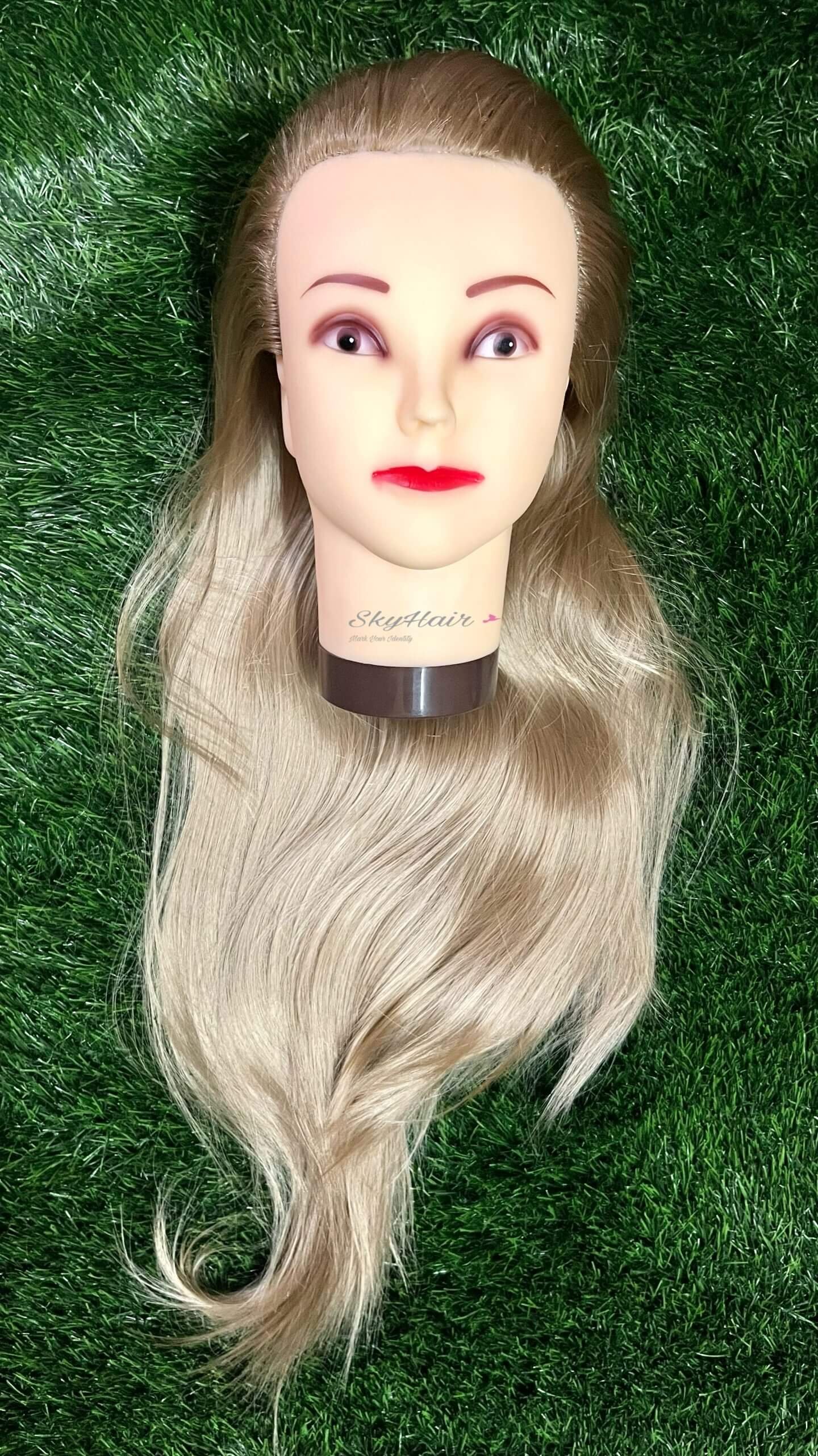 Light Brown Hair Dummy with Free Stand