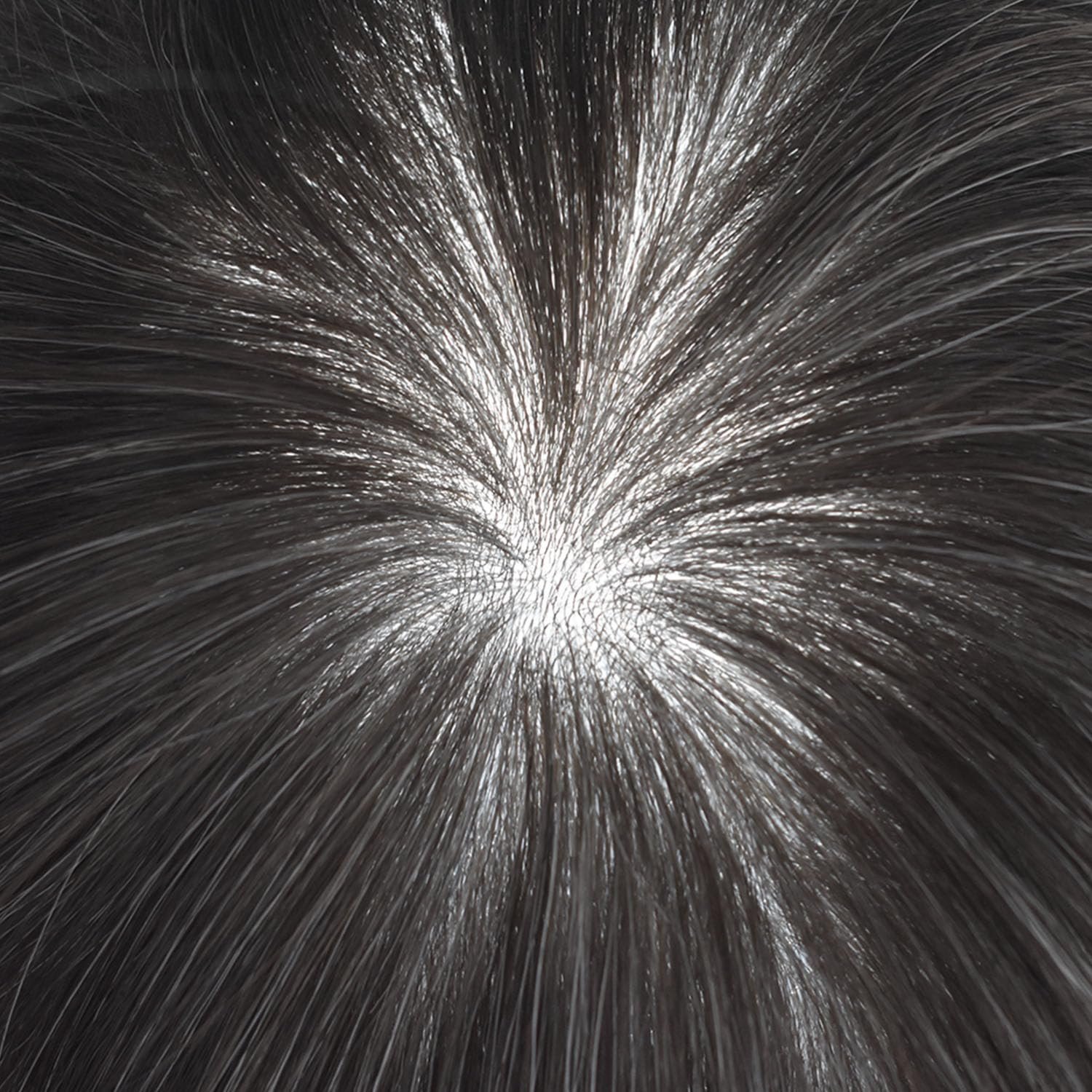 Salt and Pepper 0.03 mm Paper Thin Poly or Skin Base Hair Patch - Image 6