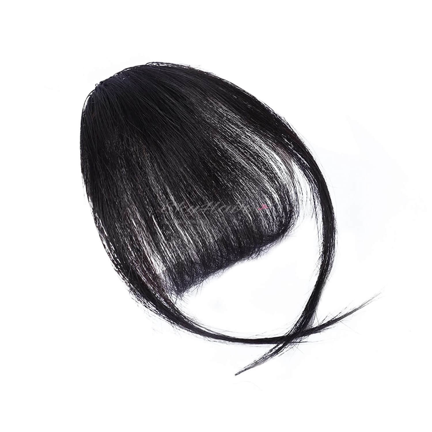 Wispy Clip In Human Hair Bangs - Image 2