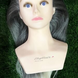 100% Original Human Hair Dummy (2 Tone Ombre Black with Platinum Blonde)