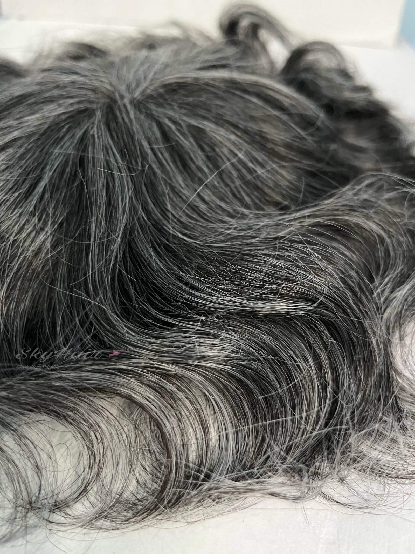 Salt and Pepper Hair Patch 75% White Hair - Image 2