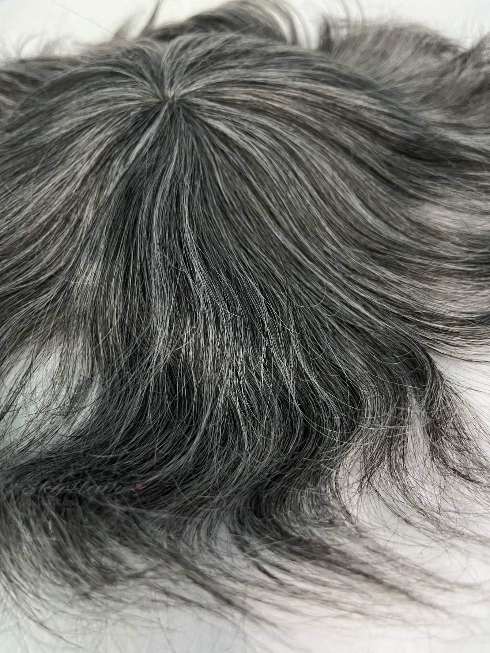 Salt and Pepper Hair Patch 90% White Hair - Image 3