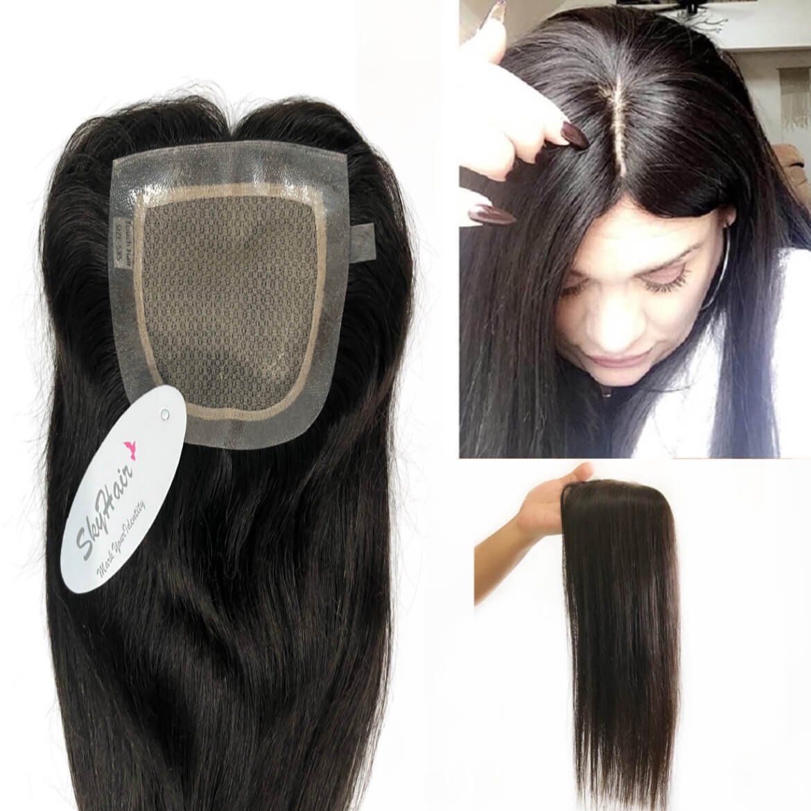Silk Base Hair Toppers for Women
