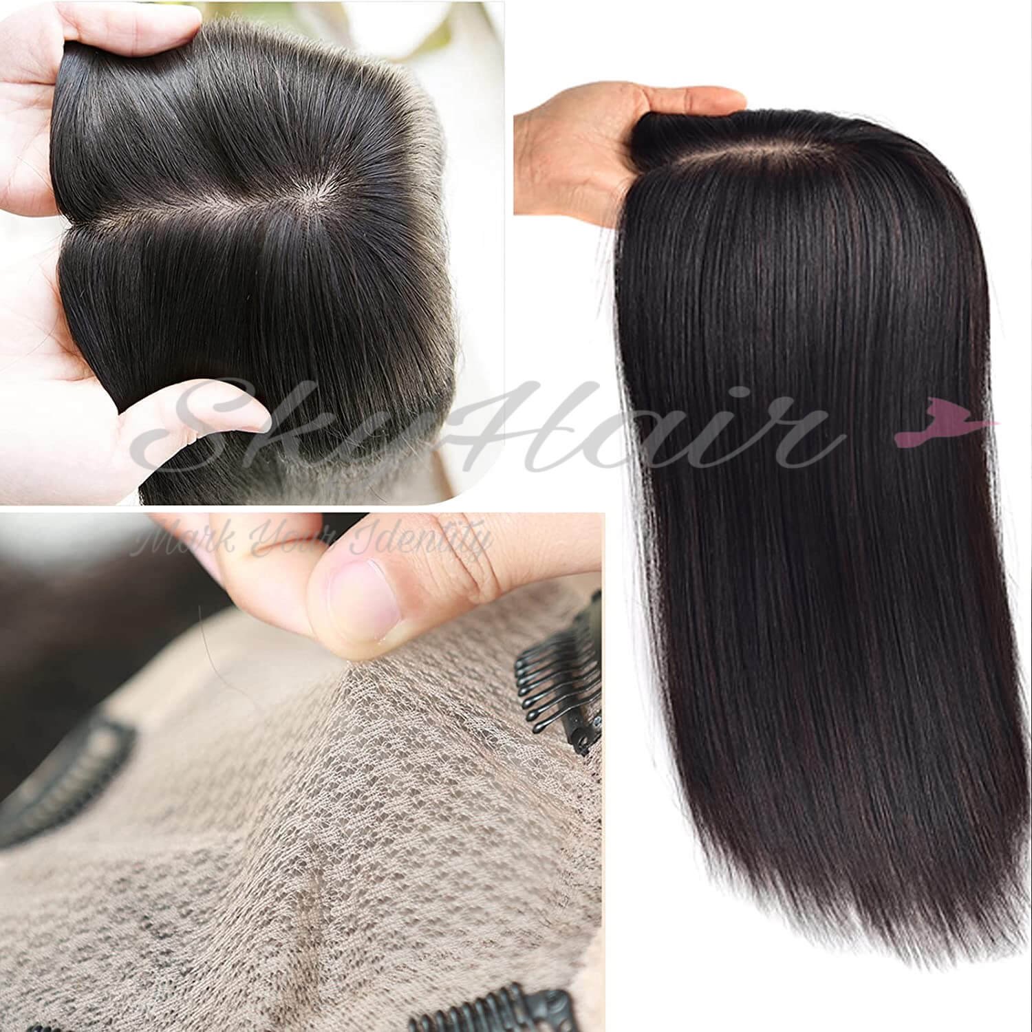 Silk Base Hair Toppers for Women - Image 3