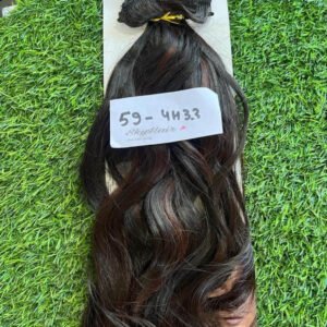 6 Pieces 13 Clips Set 24 Inch Light Curly/Wavy Brown with Maroon Highlights Matte Finish Hair Extensions 130 grams