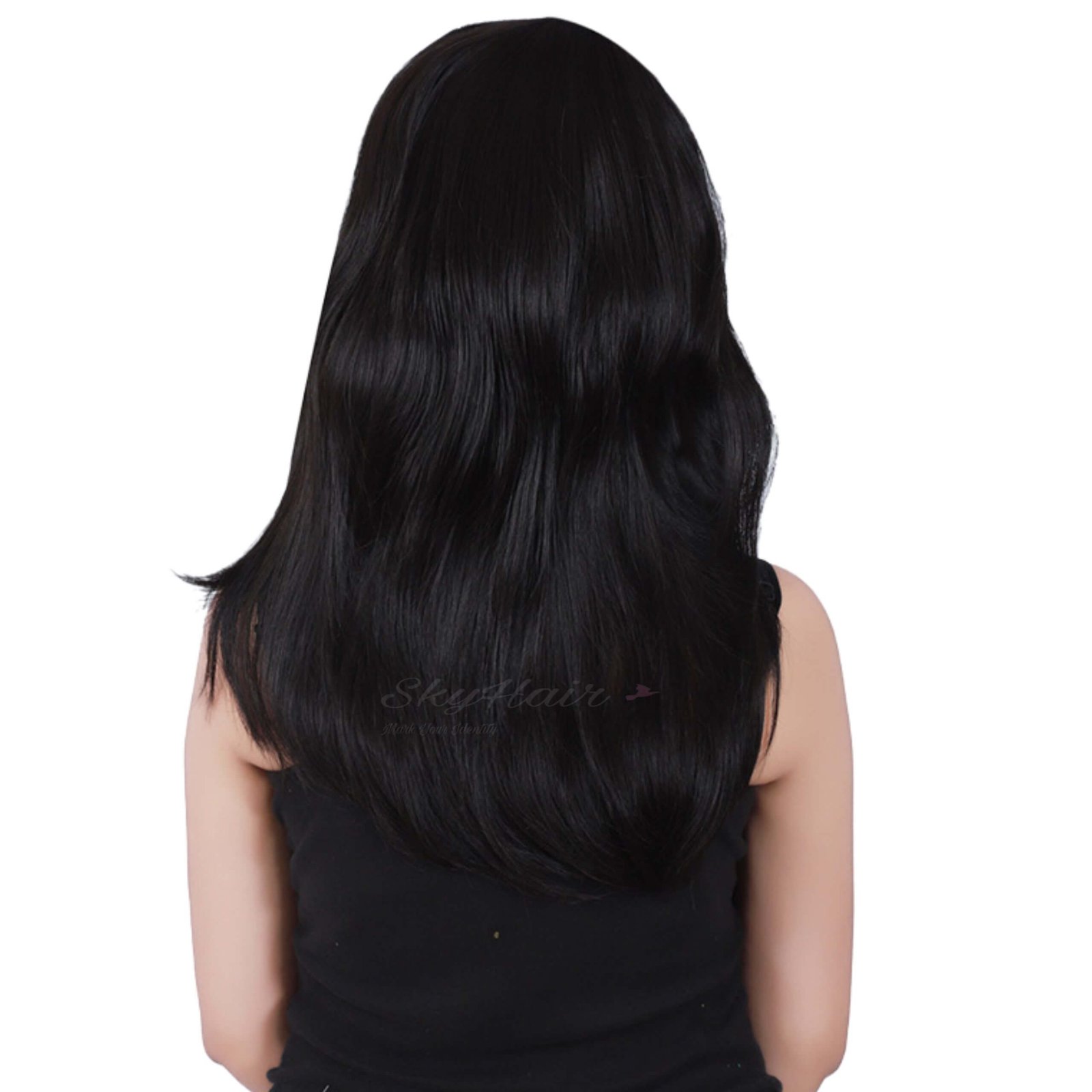 Full Head Matte Finish Premium Synthetic Short Hair Wig with Front Bangs (Brown 4 Number) - Image 2