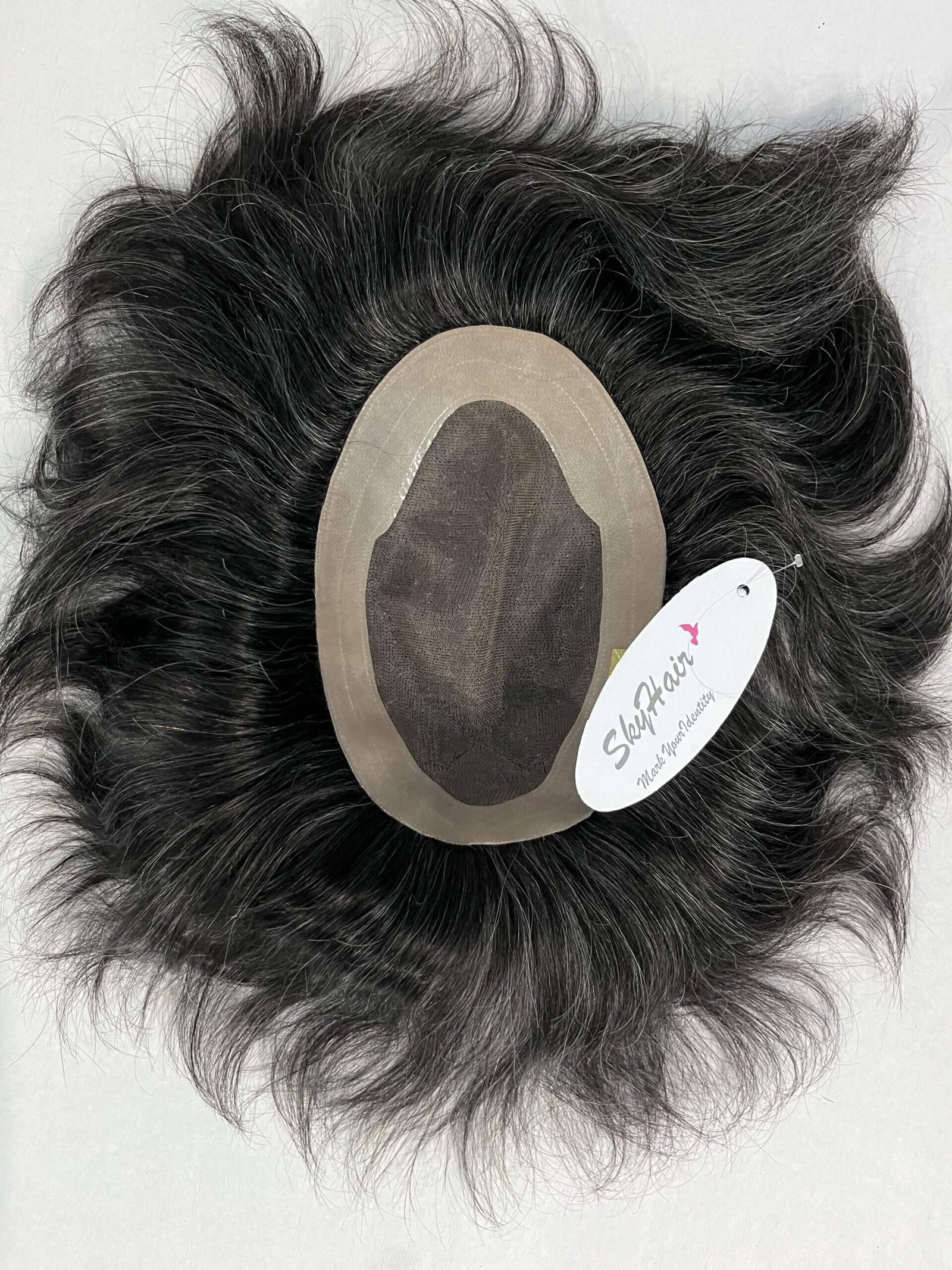Salt and Pepper Hair Patch 30-40% White Hair