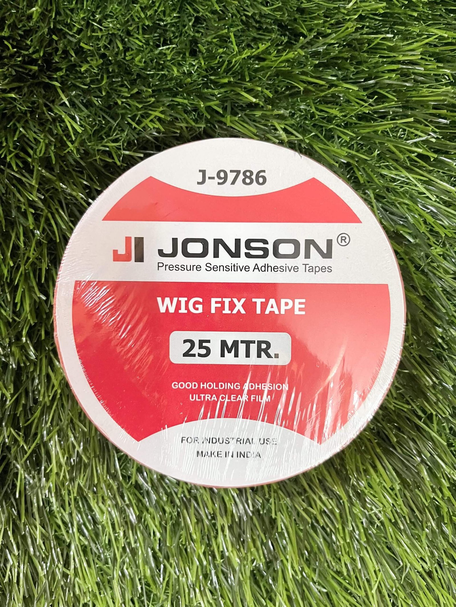 Johnson Red Transparent Hair Patch Tape (25 Meters)