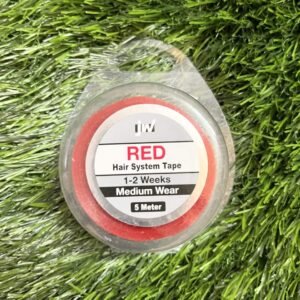 Red Transparent Hair Patch Tape (5 meters)
