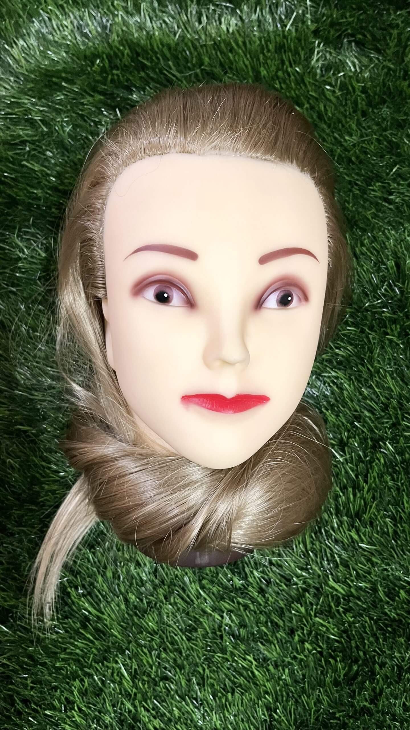 Light Brown Hair Dummy with Free Stand - Image 2