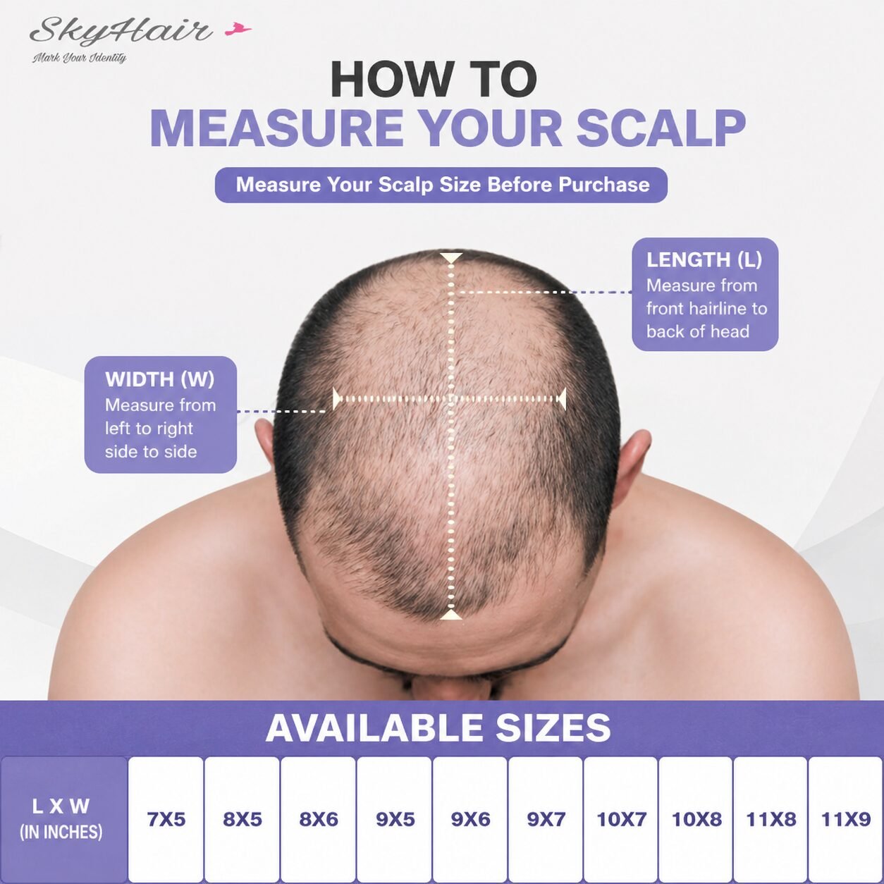 USA Super Mono Base Hair Patch - Image 7