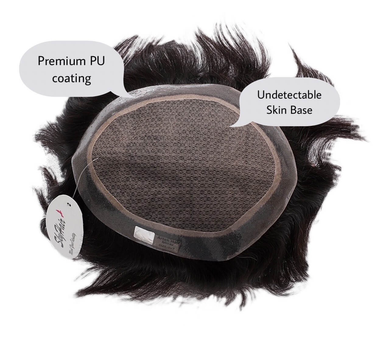 PU Diamond Mirage Hair Patch - Image 3