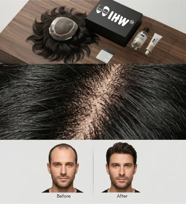 australian-mirage-hair-patch-black-1.webp - Wovana Hair 100% Human Hair Original