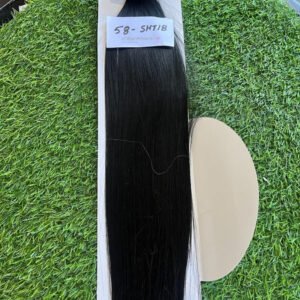 6 Pieces 13 Clips Set 26 Inch Straight Matte Black Hair Extensions 130 grams