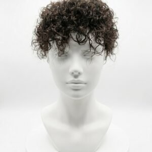 Curly Hair Patch with Mono Base โ Brown