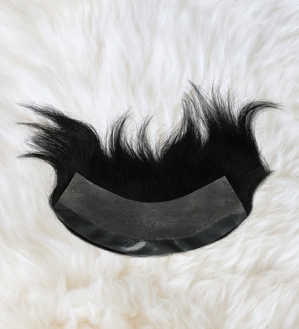 Hairline Patch with Poly Base – 100 Percent Natural Human Hair - Image 2