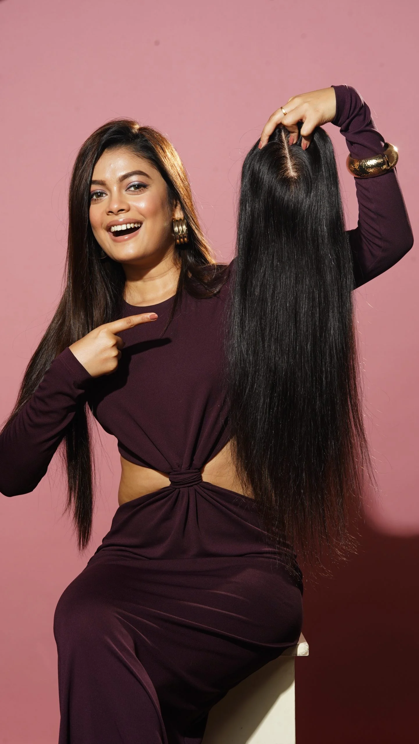 Ladies Hair Patch Mono - Low Density - Black - Image 3