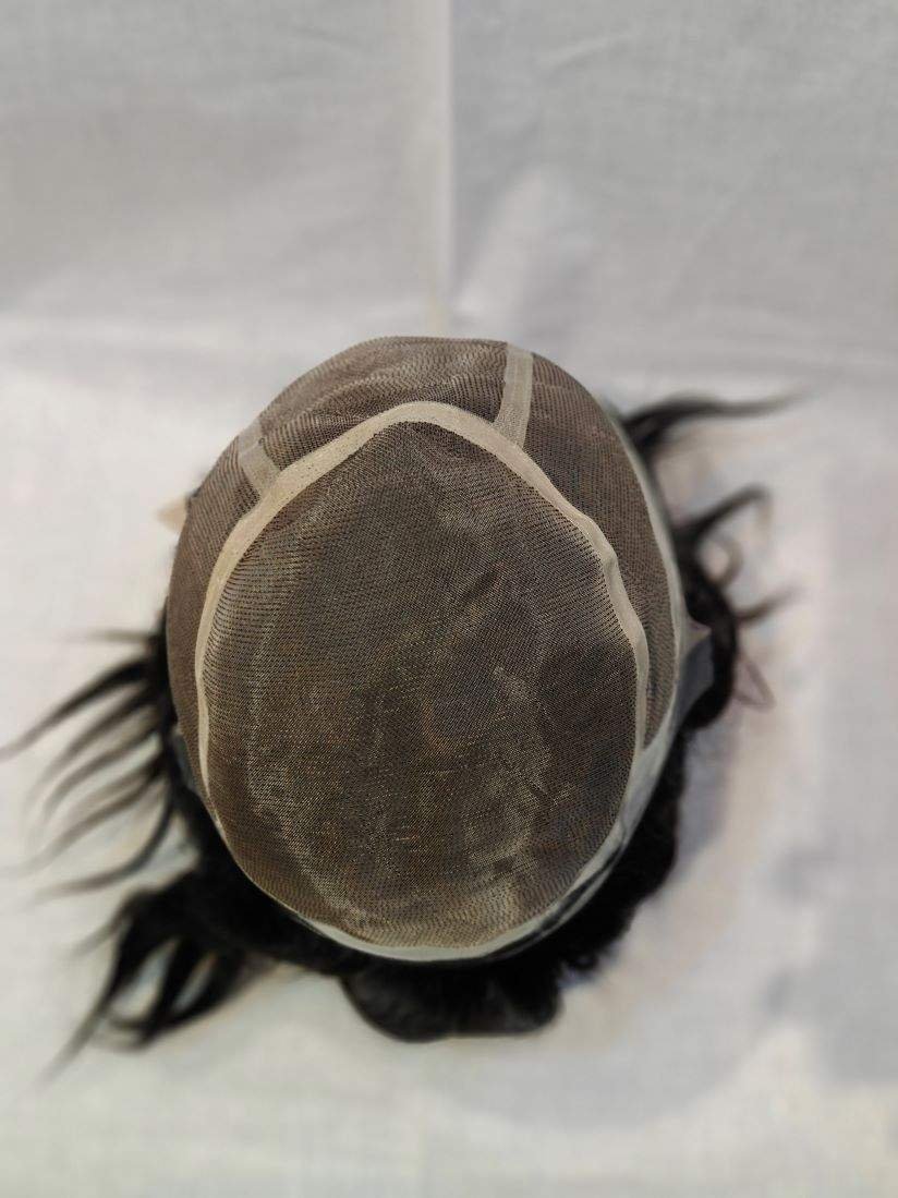 Men’s Full Head Wig Black - Image 3