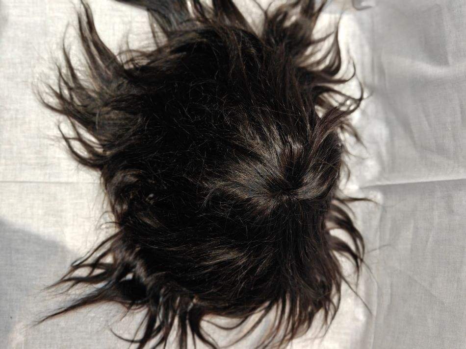 Men’s Full Head Wig Black - Image 4