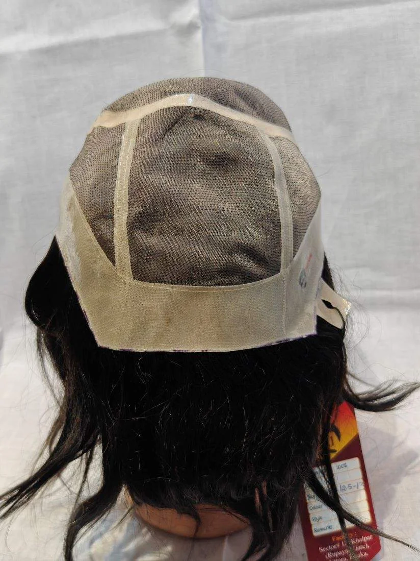 Men’s Full Head Wig Black - Image 5