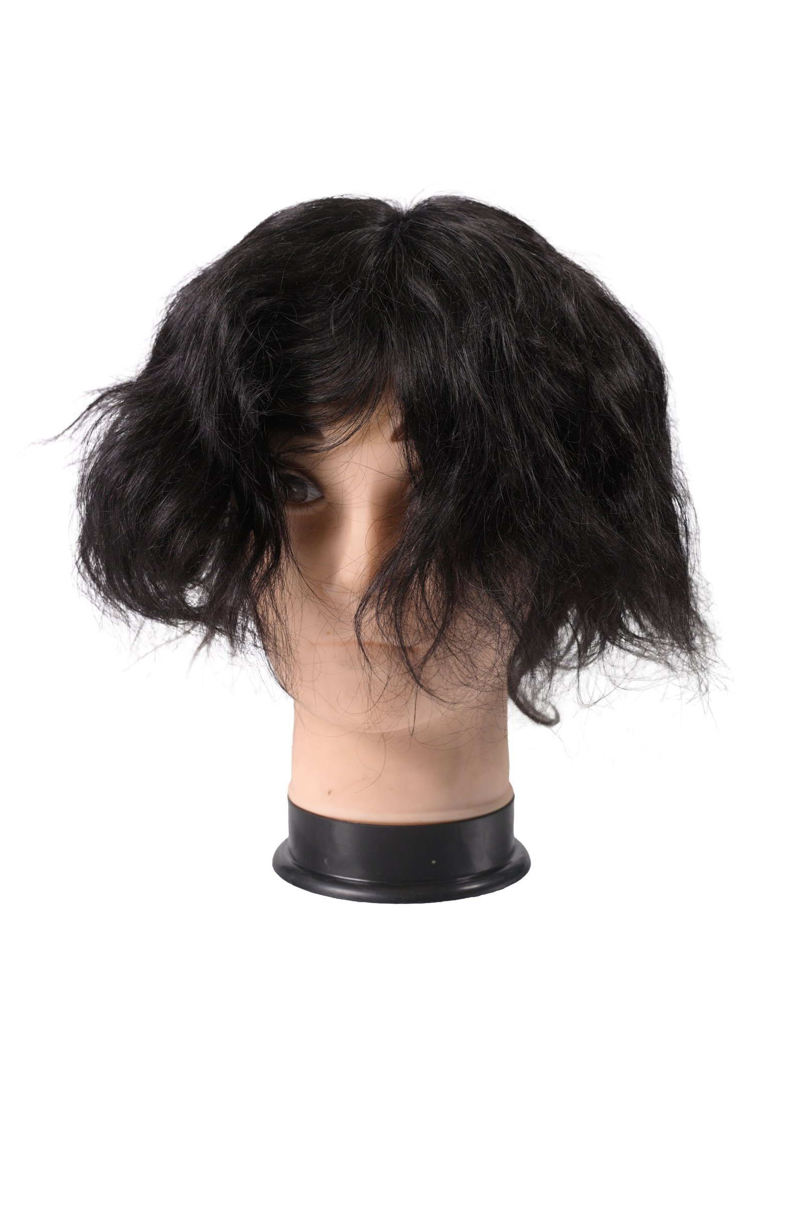 Men’s Full Head Wig Black - Image 2