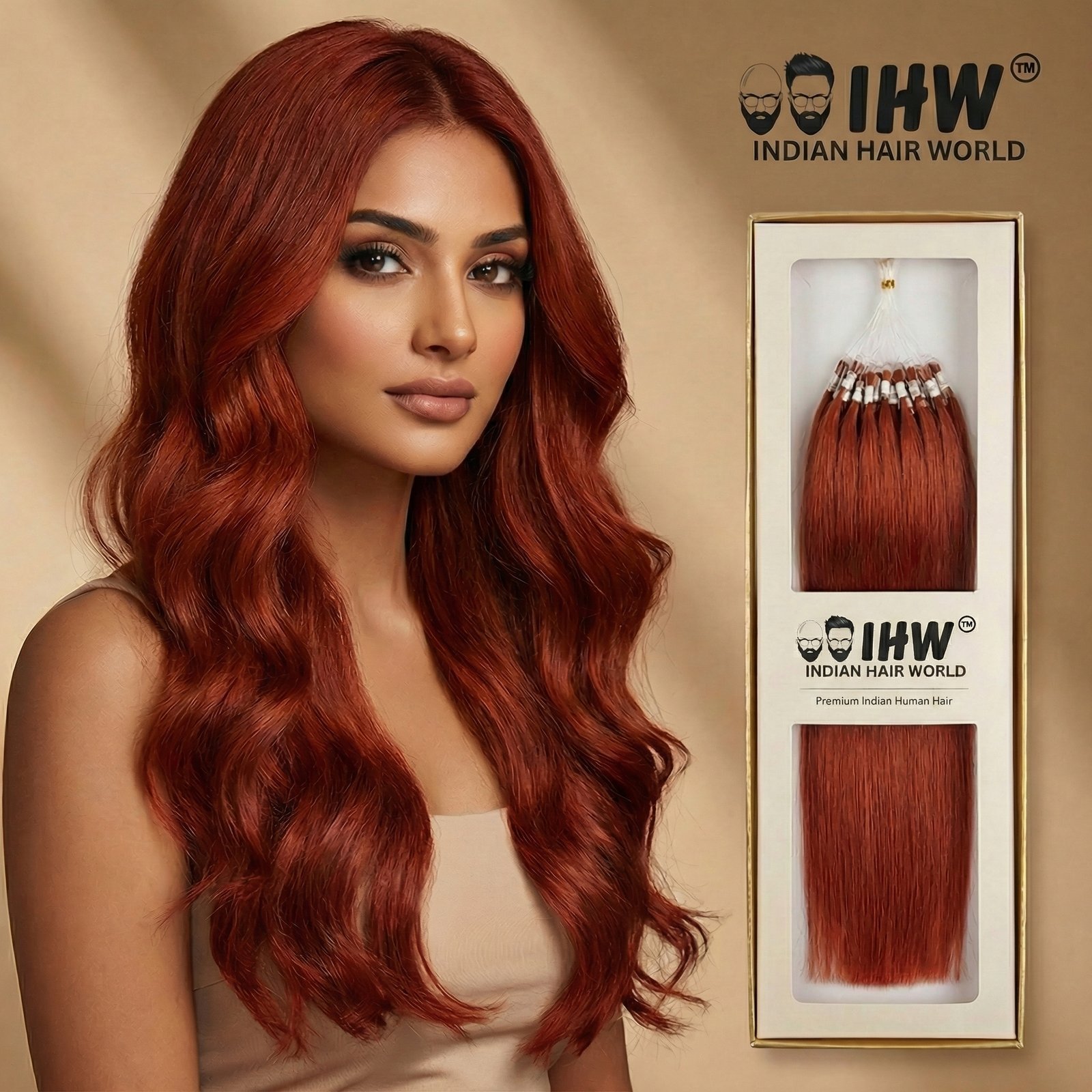 Micro Ring Extension – 30 Strands Brown