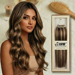 Micro Ring Extension โ 30 Strands Highlighter Brown