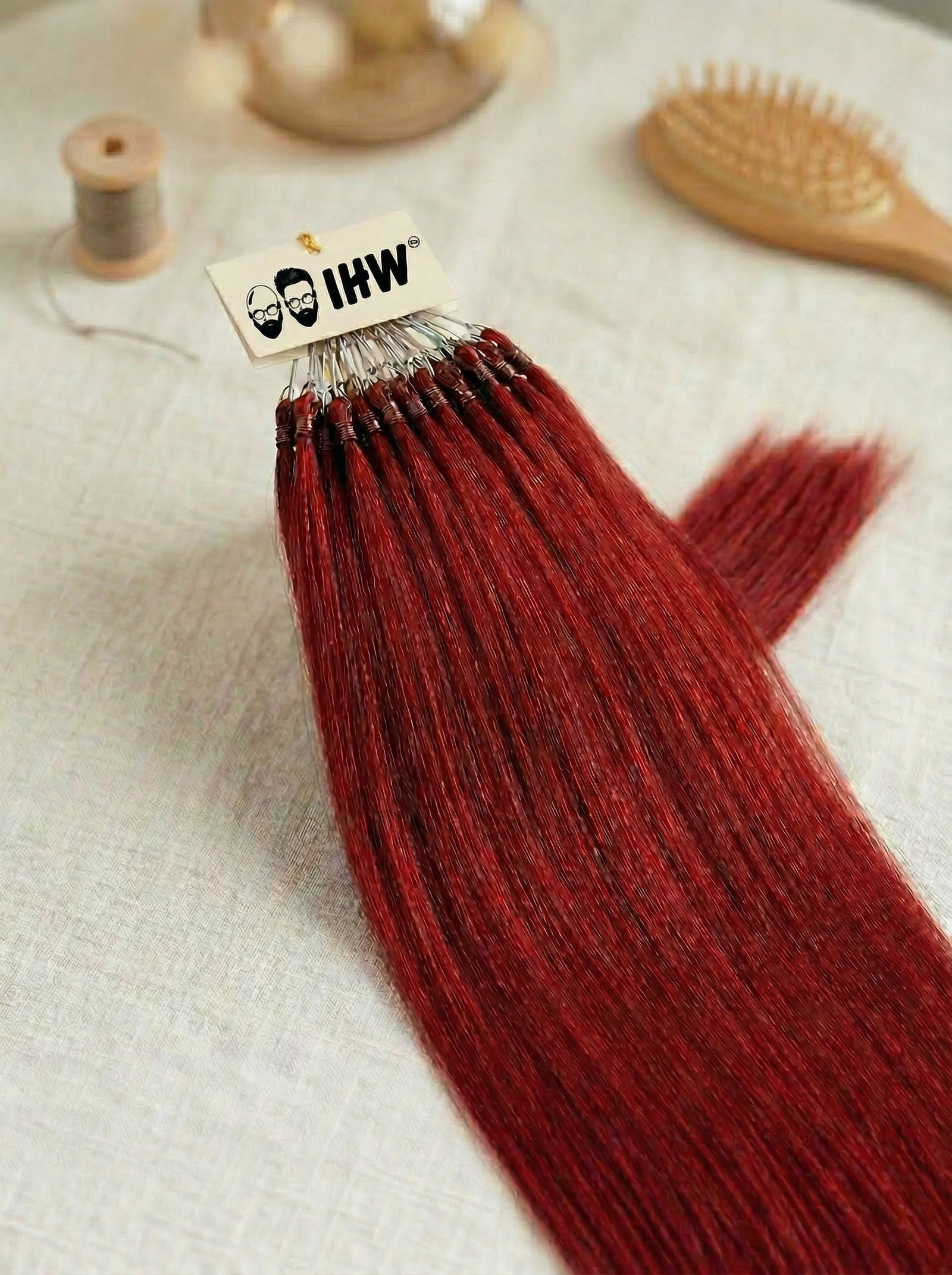 Micro Ring Extension – 30 Strands Redish - Image 2