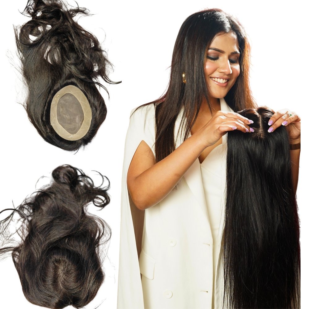 Mirage Ladies Hair Patch Brown - Image 3