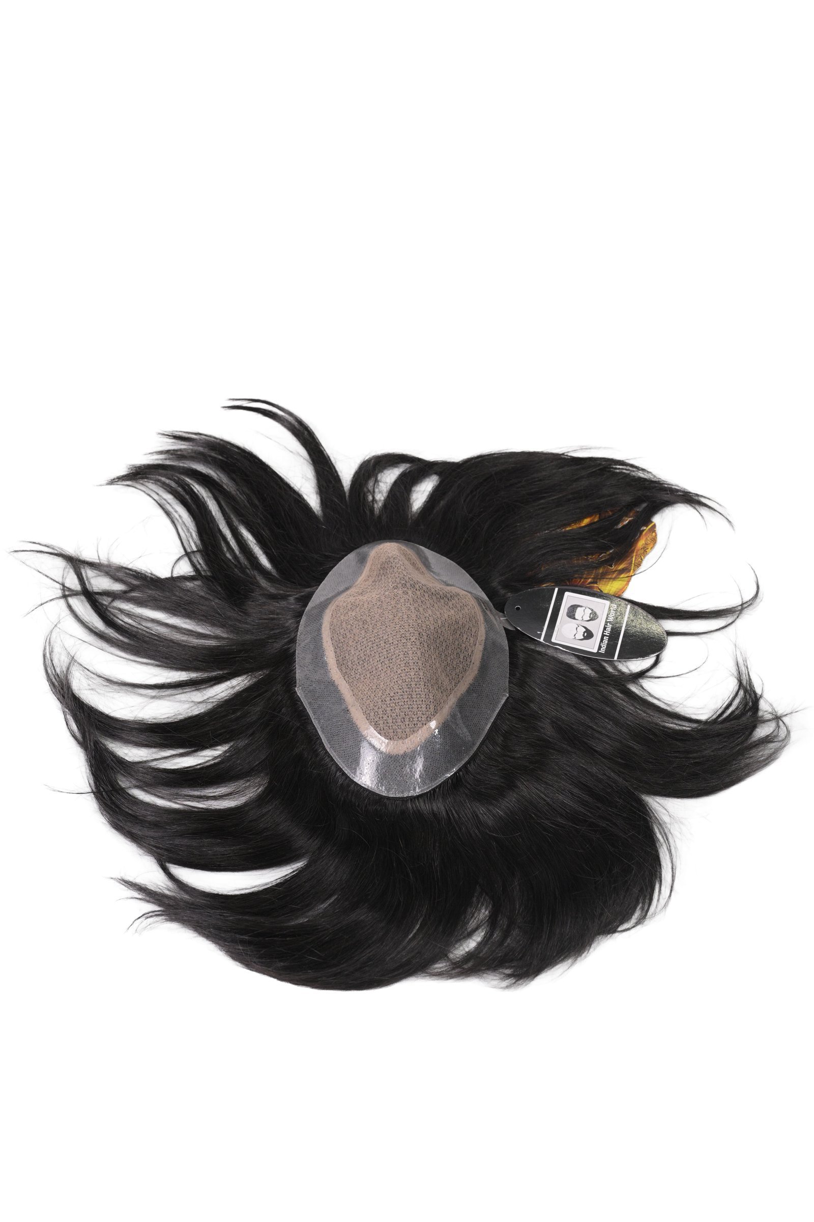 Mirage Monofilament Hair Patch - 100 % Natural Human Hair Black - Image 2