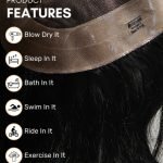 Model Hair Patch Black - Image 3