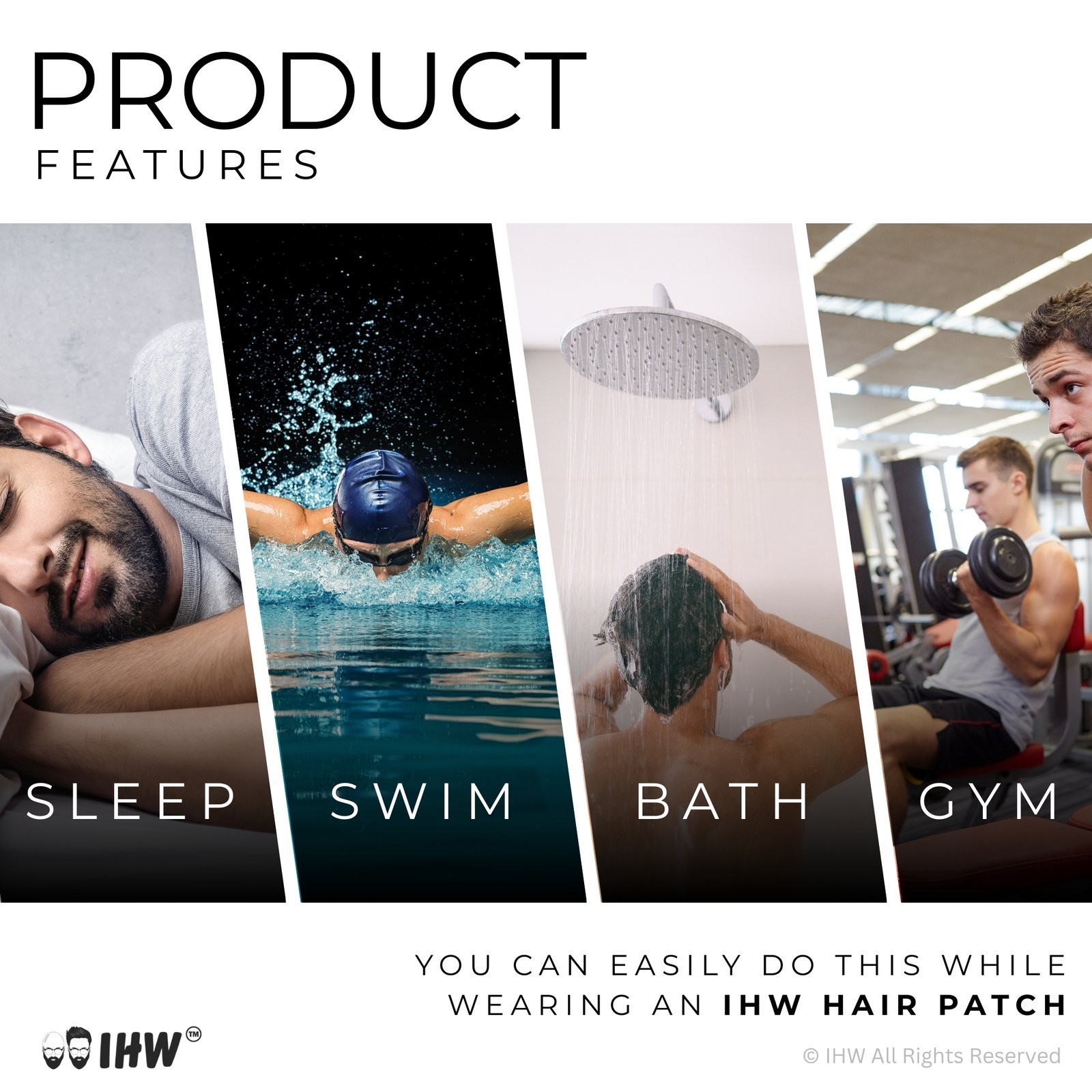 Mono Hair Patch Black - Image 3