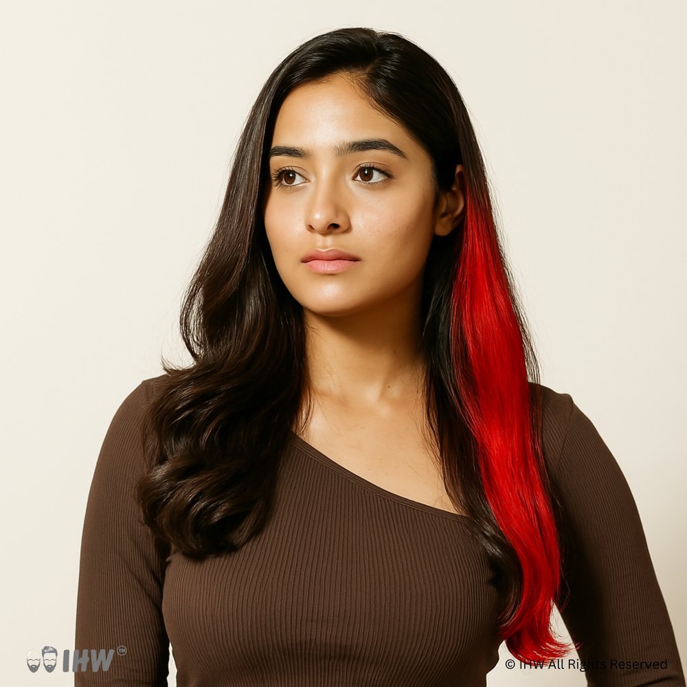 Red Colors Strands – Clip-In Hair - Image 3