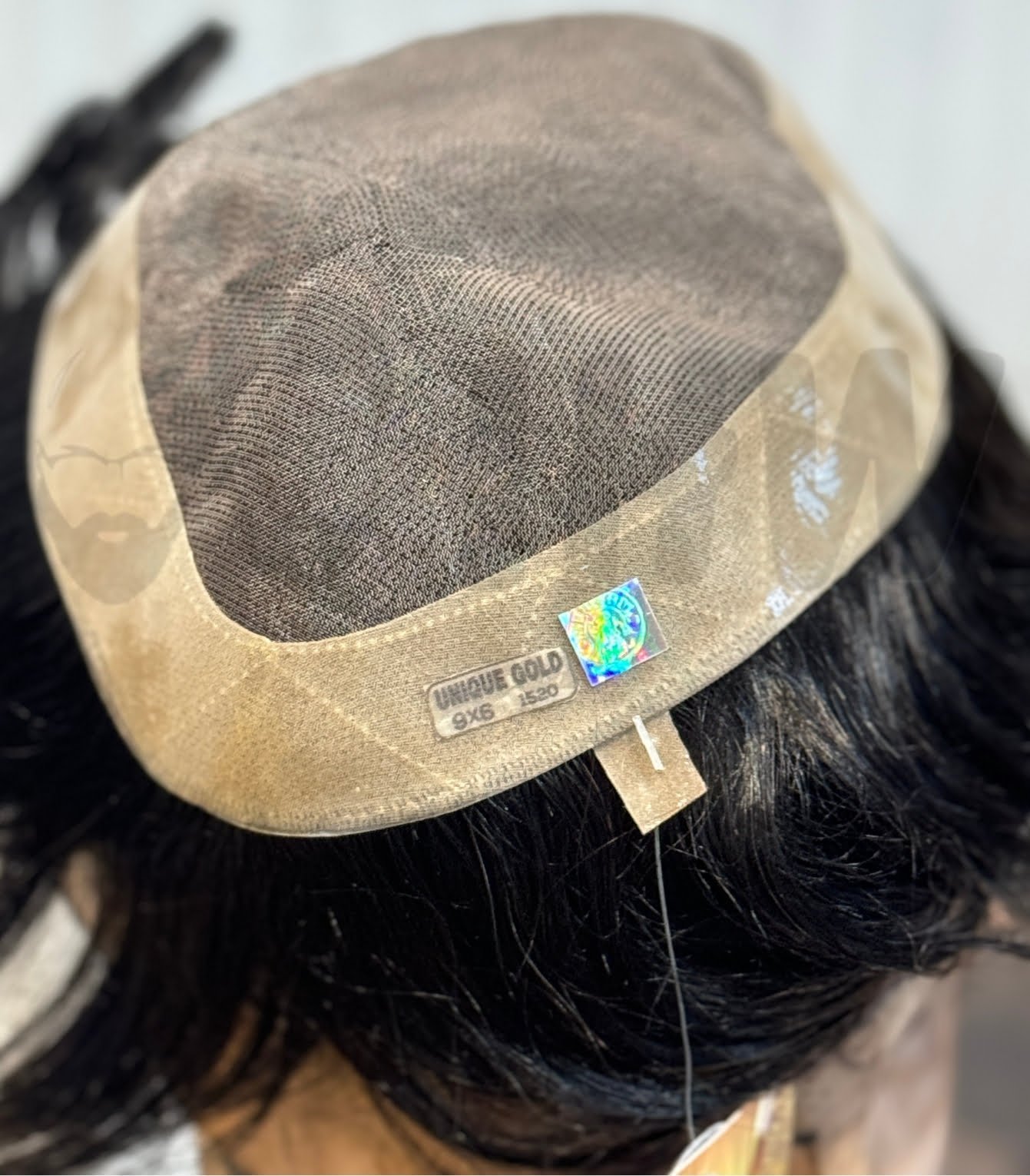 Unique Gold Hair Patch Black - Image 2