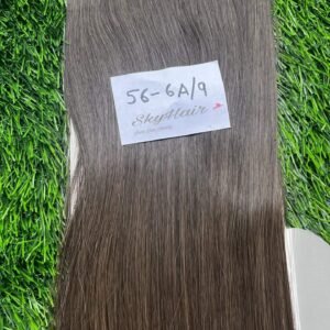5 Clips based Straight 26 Inch Brown Matte Finish Hair Extensions 200 grams