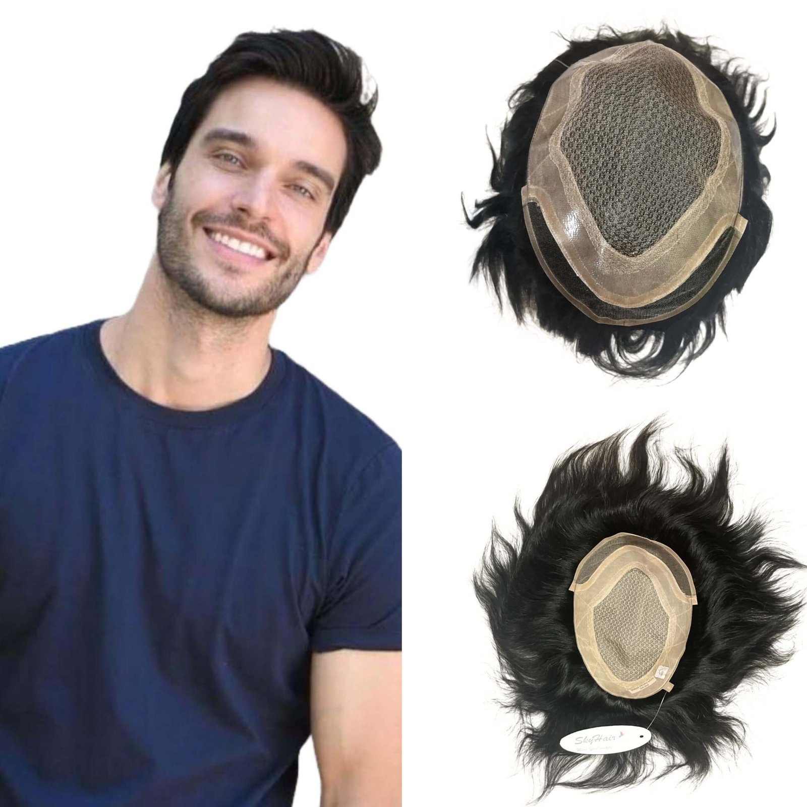 2 Layer Silk Top Natural Frontline Lace Hair Patch (Skin Friendly Base Series)