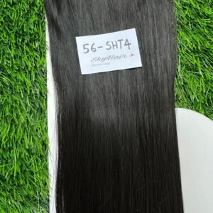5 Clips based Straight 26 Inch Dark Brown Matte Finish Hair Extensions 200 grams