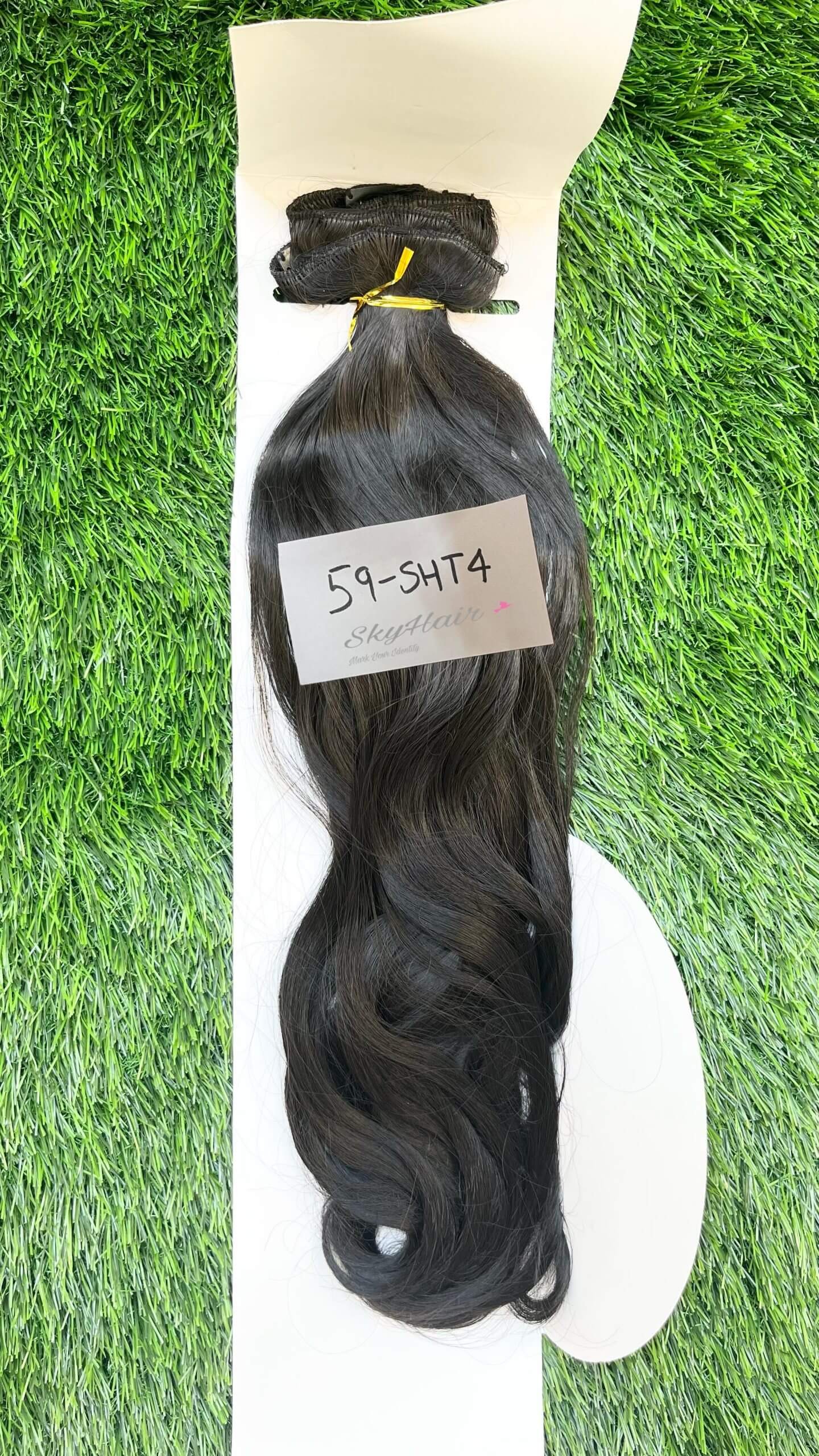 6 Pieces 13 Clips Set 24 Inch Curly/Wavy Brown Matte Finish Hair Extensions 130 grams